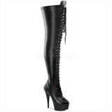 Matt 15,5 cm DELIGHT-3023 overknee stiefel mit plateausohle