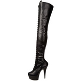 Matt 15,5 cm DELIGHT-3023 overknee stiefel mit plateausohle