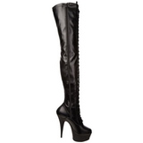 Matt 15,5 cm DELIGHT-3023 overknee stiefel mit plateausohle