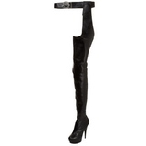 Matt 15,5 cm DELIGHT-5000 overknee stiefel mit plateausohle