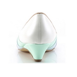 Mehrfarbig 4 cm retro vintage LULU-05 Pinup pumps mit niedrigem absatz