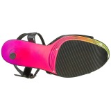 Mehrfarbig Neon 20 cm Pleaser FLAMINGO-809UVLN Plateau High Heels