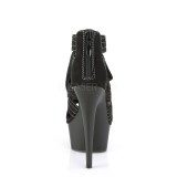 Microfiber 15 cm DELIGHT-693 pleaser sandaletten mit plateau