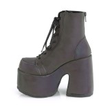 Neon 13 cm CAMEL-203 chunky demonia ankle boots platform