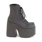 Neon 13 cm CAMEL-203 chunky demonia boots mit plateausohle