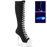 Neon 15 cm DELIGHT-2000SK Leinenstoff high heels chucks stiefel