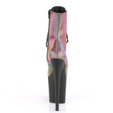 Neon 20 cm Pleaser FLAMINGO-1020REFL pole dance stiefeletten