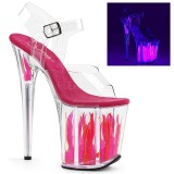 Neon 20 cm Pleaser FLAMINGO-808FLM Pole dancing high heels shoes