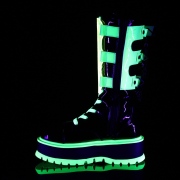 Neon 5 cm SLACKER-156 damen cyberpunk plateaustiefel