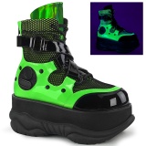 Neon 7,5 cm NEPTUNE-126 demonia stiefeletten - unisex cyberpunk stiefeletten