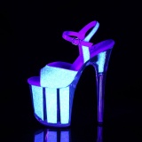 Neon glitter 20 cm FLAMINGO-810UVG pole dance high heels schuhe