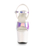 Opal 18 cm UNICORN-711LG glitter high heels schuhe