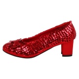 Pailletten pumps 5 cm DOROTHY cosplay schleife pumps prinzessin schuhe