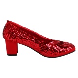 Pailletten pumps 5 cm DOROTHY cosplay schleife pumps prinzessin schuhe