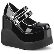 Patent 13 cm VOID-37 alternative shoes platform black
