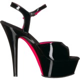 Patent 15 cm KISS-209TT High Heeled Sandal Neon Platform