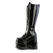 Patent 15 cm WAVE-200 demonia knee boots wedges platform