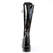 Patent 15 cm WAVE-200 demonia knee boots wedges platform