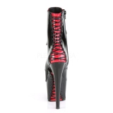 Patent 18 cm ADORE-1020FH corset platform womens ankle boots