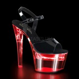 Patent 18 cm FLASHDANCE-709 LED light platform stripper high heel shoes