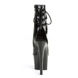 Patent 18 cm SKY-1018 womens platform ankle boots