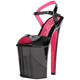 Patent 20 cm XTREME-809TT High Heeled Sandal Neon Platform