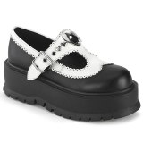Patent 5 cm SLACKER-23 alternative shoes platform black