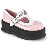 Patent 5 cm SLACKER-23 alternative shoes platform rose