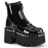 Patent 9 cm ASHES-100 demoniacult ankle boots platform