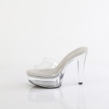 Perspex 13 cm MARTINI-501 transparent high heels mules