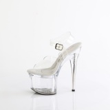 Perspex plateau 18 cm TREASURE-708EST pleaser high heels durchsichtig