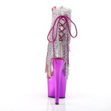Pink 18 cm ADORE-1017RSF damen stiefeletten mit fransen
