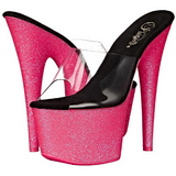 Pink 18 cm ADORE-701UVG neon plateau pantoletten damen