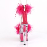 Pink 18 cm ADORE-724F exotic pole sandaletten mit federn