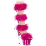 Pink 18 cm ADORE-728F exotic pole sandaletten mit federn