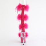 Pink 18 cm ADORE-728F exotic pole sandaletten mit federn