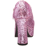 Pink Glitter 11 cm MARYJANE-50G Plateau Pumps Mary Jane