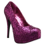 Pink Glitter 14,5 cm Burlesque TEEZE-06GW herren pumps für breite füsse