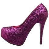 Pink Glitter 14,5 cm Burlesque TEEZE-06GW herren pumps für breite füsse