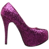 Pink Glitter 14,5 cm Burlesque TEEZE-06GW mens pumps for wide feets