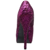 Pink Glitter 14,5 cm Burlesque TEEZE-06GW mens pumps for wide feets