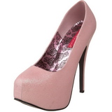 Pink Glitter 14,5 cm Burlesque TEEZE-31G Platform Pumps Schuhe