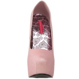 Pink Glitter 14,5 cm Burlesque TEEZE-31G Platform Pumps Schuhe