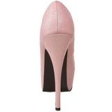 Pink Glitter 14,5 cm Burlesque TEEZE-31G Platform Pumps Schuhe