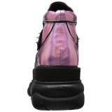 Pink Kunstleder 7,5 cm NEPTUNE-100 Plateau Gothic Schuhe Herren