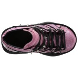 Pink Kunstleder 7,5 cm NEPTUNE-100 Plateau Gothic Schuhe Herren