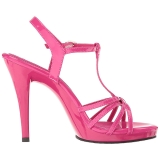 Pink Lack 12 cm FLAIR-420 High Heel Sandaletten Damen