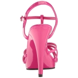 Pink Lack 12 cm FLAIR-420 High Heels Damenschuhe für Herren