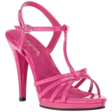 Pink Lack 12 cm FLAIR-420 High Heels Damenschuhe für Herren