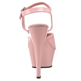 Pink Lack 15 cm Pleaser KISS-209 Plateau High Heels